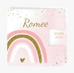Geboortekaartjes met regenboog