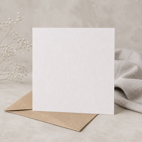 Kaartje zelf maken, type: 11 x 11 cm enkel vierkant
