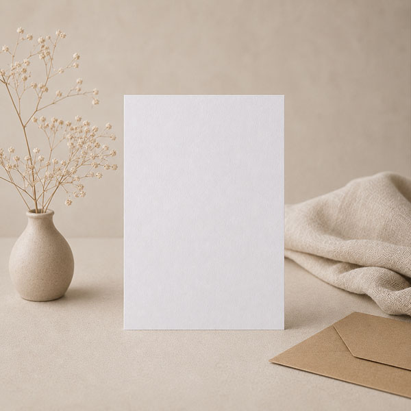 Kaartje zelf maken, type: 12,0 x 16,7 cm enkel staand