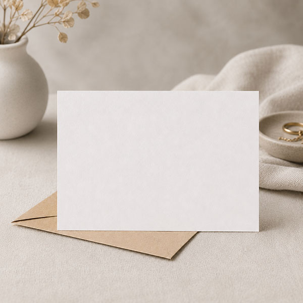 Kaartje zelf maken, type: 13,0 x 8,5 cm enkel liggend