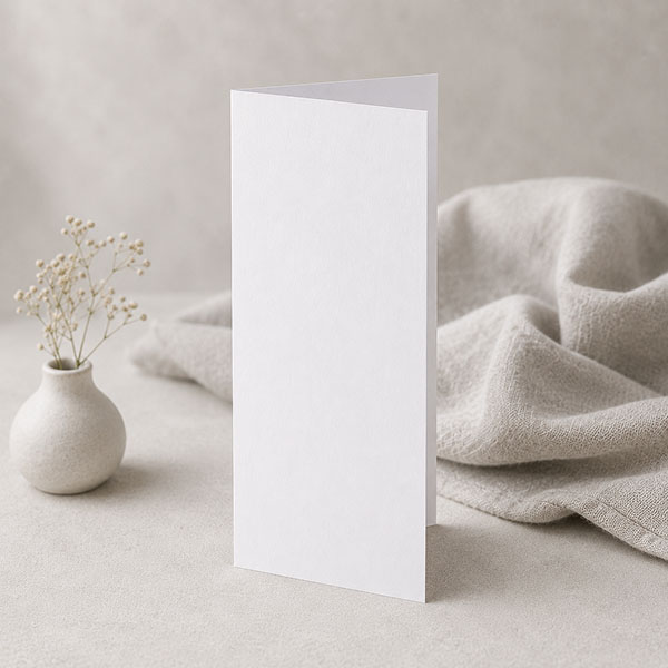 Kaartje zelf maken, type: 9,0 x 18,0 cm dubbel staand