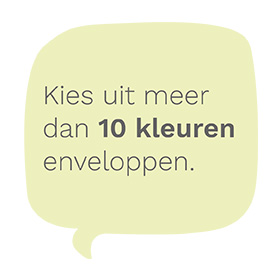 Kies uit verschillende kleuren enveloppen