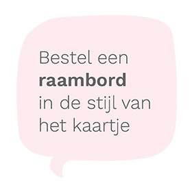 Bestel een raambord in de stijl van het kaartje