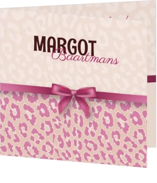 Margot - Panterprint met strik