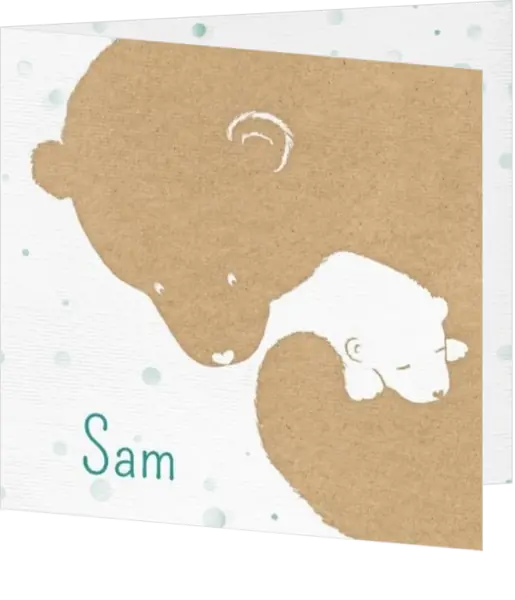 Sam - Moeder- en babybeer