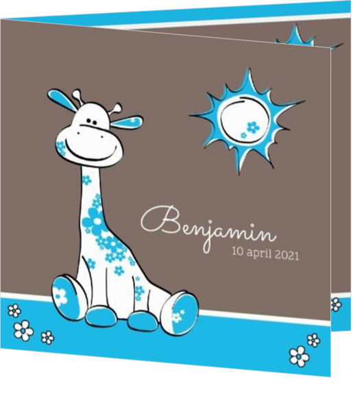 Benjamin - Blauwe giraffe