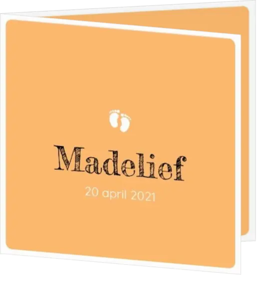 Madelief - Voetjes oranje