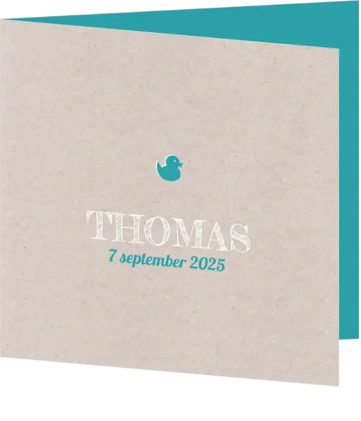 Thomas - Turquoise badeendje