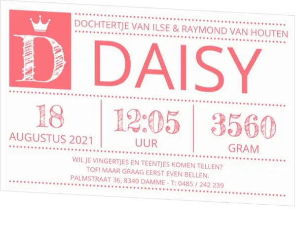 Daisy - Hippe typografie