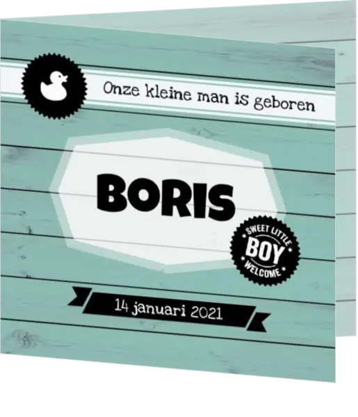 Boris - Kleine man geboren!