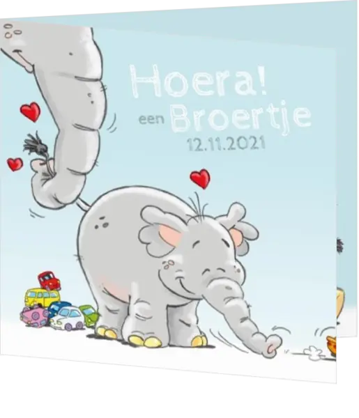 Milan - Lief olifantje aan moeders slurf