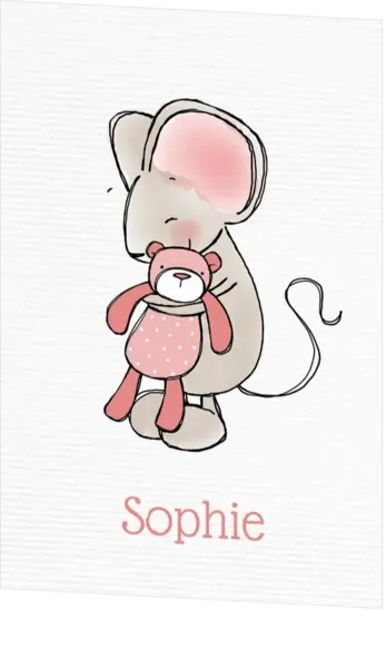 Sophie Emma - Knuffelend muisje