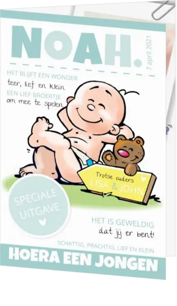 Noah - Baby Magazine Boy