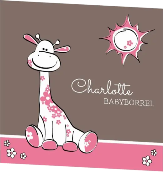 Roze giraffe 11409710