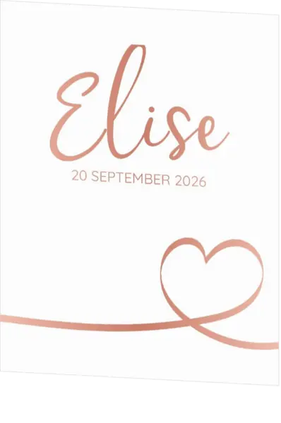 Poster 1 glimmend rose goud