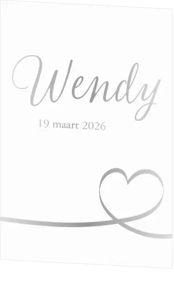Poster 2 meisje glimmend zilver