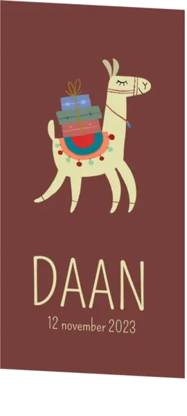 Schattige alpaca met koffers