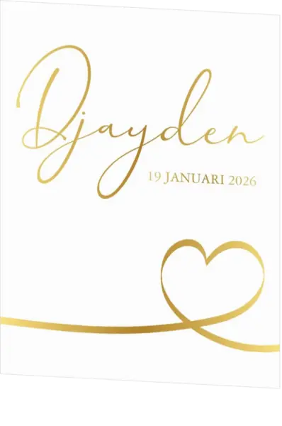Poster 1 glimmend goud