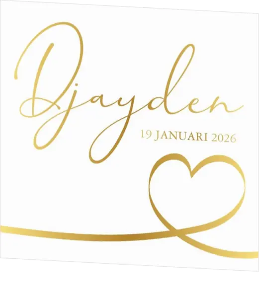 Poster 3 glimmend goud