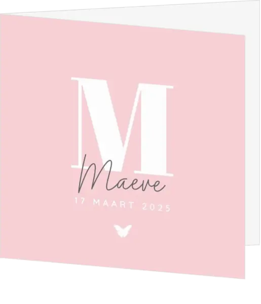 Maeve - Letter en vlindertje