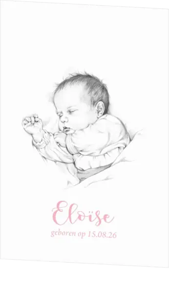 Geboortekaartje Eloïse - Lief kindje