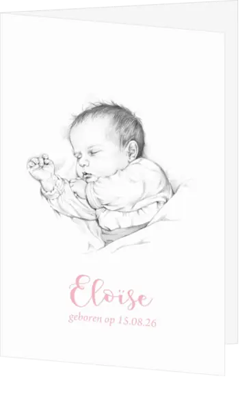 Geboortekaartje Eloïse - Lief kindje
