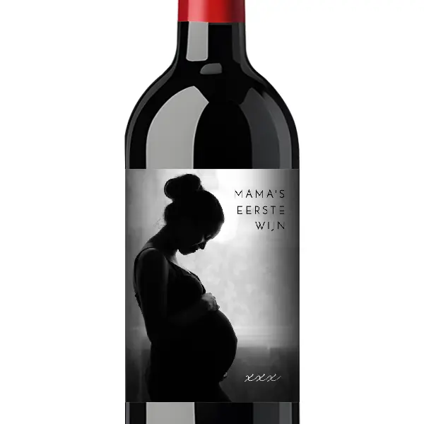 Mama's eerste wijn - Persoonlijke wijnetiket
