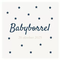Babyborrel broertje silhouet