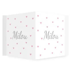 Raambord hartjes roze