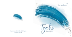 Geboortekaartje Tycho - Blauwe regenboog