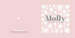  Geboortekaart Molly - Bloemetjes