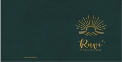 Geboortekaart Ravi - Gouden zonnestralen