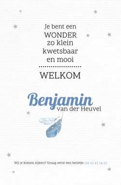 Benjamin - Blauwe veertjes 