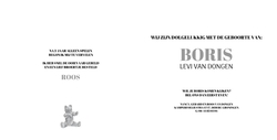 Geboortekaartje Boris - Retro met nostalgische afbeeldingen