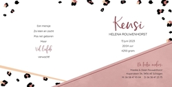Geboortekaart Kensi - Chic Leopard