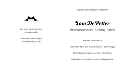 Sam - Hoera een zoon! 