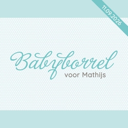 Kraamborrel magazine kaart jongen