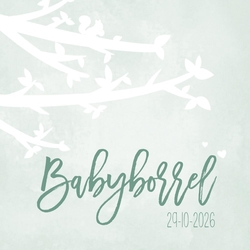 Babyborrel groen takken