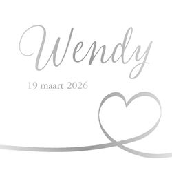 Poster 3 meisje glimmend zilver