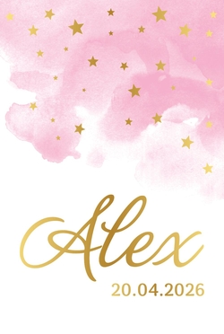 Poster 2 aquarel sterren