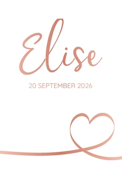 Poster 2 glimmend rose goud