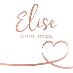 Poster 3 glimmend rose goud