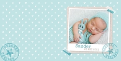 Sander - Polaroid met hartjes patroon 