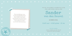 Sander - Polaroid met hartjes patroon 