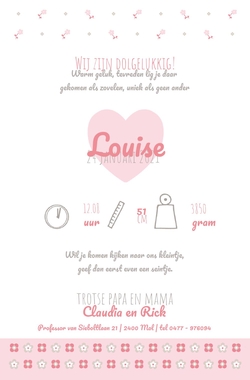 Louise - Roze hart 