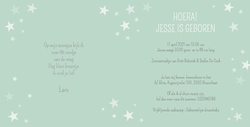 Jesse - Sterren met groene achtergrond